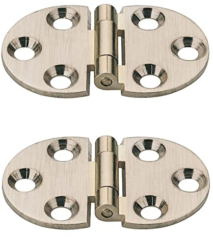 270° Flap Hinge Hafele Ø30mm Cup Caravan Motorhome Hinges Cupboard Cabinet Door (2, Brass)