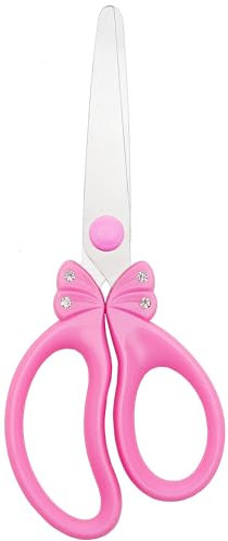 Schere für Schulkinder, rosa Schere für Mädchen