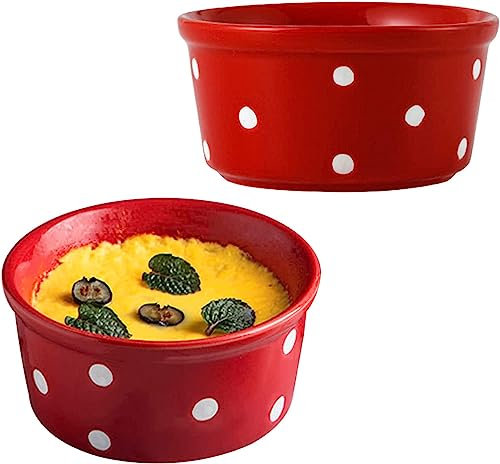Tazón de sopa, Tazón de arroz, Tazón de desayuno, Juego de ramequines, 230 ml, Ramekins de Creme Brulee, Plato de soufflé Platos a prueba de horno, Ramekins de soufflé, Ramekins for freidora de aire-r