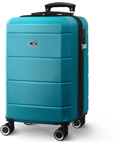 LUGG 20 Inch Jetset Lightweight Travel Cabin Bag Carry On Approved Suitcase ABS Shell Protection Water Resistant & Safe Locking System Easyjet overheadLuggage 55x35x23cm