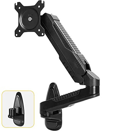 Monitor Desk Mount 15-27 Wall Mount Monitor Bracket, Full Motion Single Monitor Arm, Wall Mounted Monitor Stand Support VESA 75/100mm, Load Capacity 4.4 to 14.3lbs Computer Monitor Stand Holder