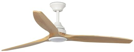 Faro ALO Ventilatore da soffitto DC grande bianco in legno Cct 6 velocità