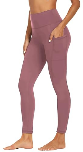 Merlvida Sport Leggings Damen High Waist Blickdicht Sportleggins Damen Lang mit Taschen Bauchweg Sporthose Gym Leggins Push Up Stretch Hose Workout Yoga Fitness