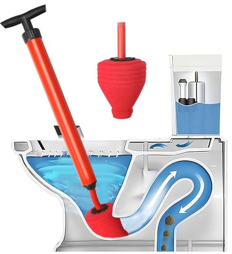 Rohrreinigungspumpe Hochdruck-Toilettenreinigung Abflussreiniger Pumpe Hochdruck Toilettenabflussrohrentsperrer ür Reinigen Rohre/Waschbecken/Badezimmer/Küchen
