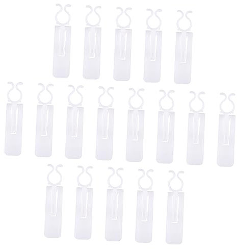 LABRIMP Weihnachtslicht-clips 50 Stück Weißer Kunststoff Hängeclips Clip Dachrinnenclip Für Mini-lampen -leuchten Lichterketten