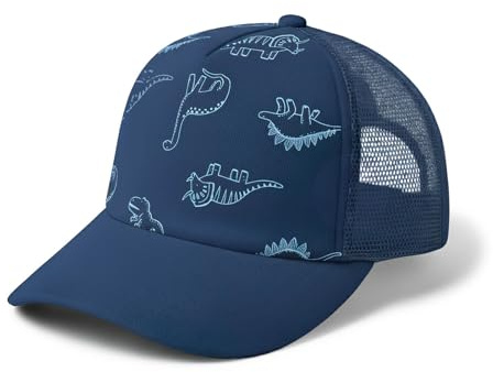 DRESHOW Kleinkind Baseball Mütze Baby Sonnenhut Niedliche einfarbige & Dinosaurier gemusterte Mützen Unisex Baby Trucker Hüte Säugling Kleinkind Kind Hüte für Jungen Mädchen