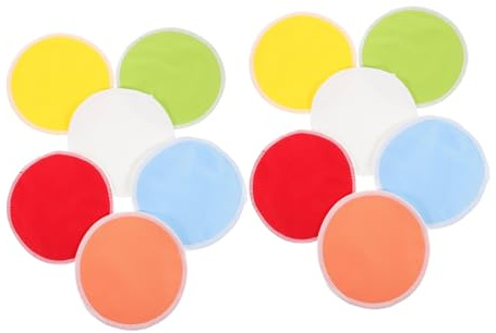 Wiederverwendbare Stilleinlagen 12 Stück Waschbar Polyester | Stillzeit, Hautfreundlich und Atmungsaktiv, Praktische Packung für Täglichen Bedarf Zufällige Farbe
