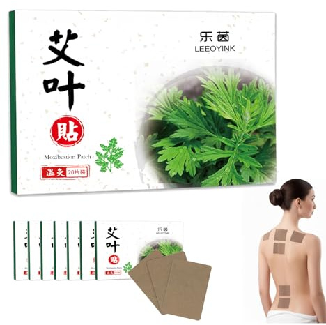 (160pcs) Moxibustion Patches – Natural Herbal Heat Stickers for Back, Neck & Joint Discomfort – Long-Lasting Comfort, Targeted Support with Moxa