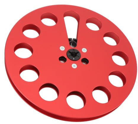 SUNGOOYUE Carrete de Casete Vacío Premium de 1/4 de 7 Pulgadas con 11 Orificios para una Calidad de Sonido Estable Al Grabar Cinta (rojo)