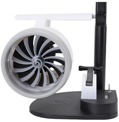 Hamwesh Ventilatore da Tavolo, Umidificatore Ad Ultrasuoni velocità Regolabile 4000 Giri/min Ventilatore da Tavolo, Design 3 in 1 con Ricarica Wireless da 15 W e Fanale Posteriore a Forma di Motore