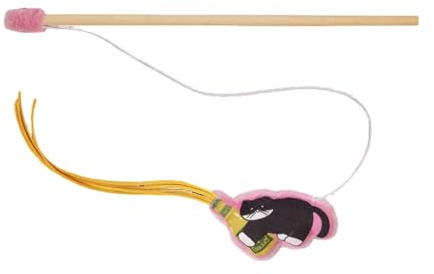 Kattunderhållningsleksak, Minskar Tristess, 89x6x2cm, Vävt Nätfiskespö Med Fjäderklocka, Interaktiv Kattstavsleksak, Flexibel Rörelse, För Träning