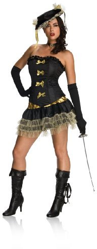 Rubie's Kostüm Naughty Musketier-Kostüm, schwarz, Large