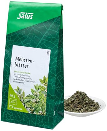 Salus - Melissenblätter Tee - 1x 40 g Beutel - lose - Arzneitee - Melissae folium - bei nervös bedingten Einschlafstörungen - bei funktionellen Magen-Darm-Beschwerden - bio