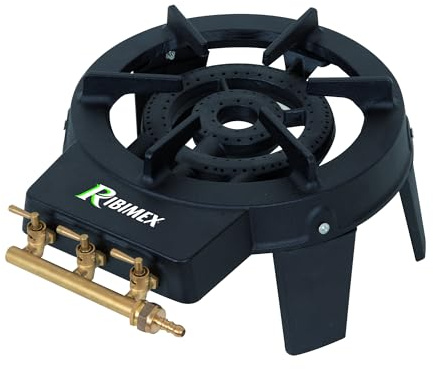 RIBIMEX - PRF390 - Fornello a gas 3 fuochi Serie Pro