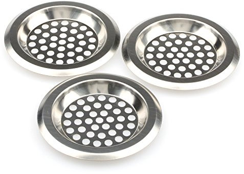 Cuisine et Salle de Bain évier de cuisine en acier inoxydable, couvercle Bathub Drain, protection d'évier de salle de bain d'évier Passoire (lot de 3)