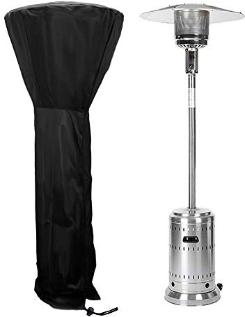 Protection pour Chauffage Terrasse Au Gaz, Parasol Chauffant Exterieur Gaz, Noir, 240x92x48cm
