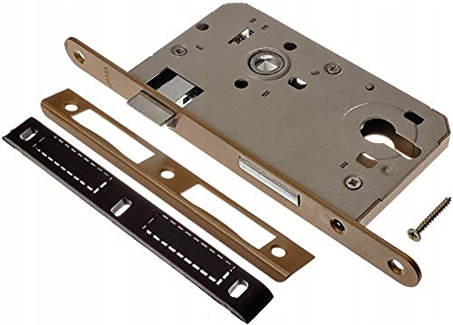 ADGO Jania - Serratura per porta, 72/55 mm, inserto destro, con maniglia