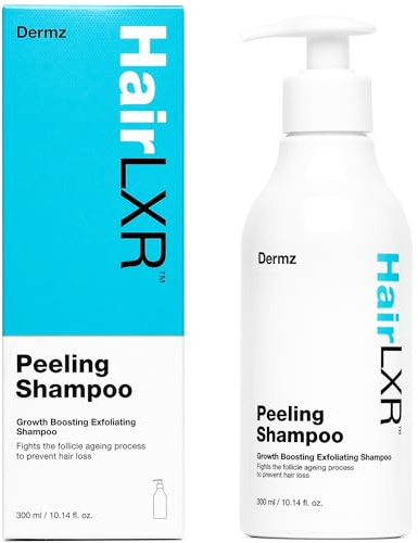 HairLXR Peeling Shampoo: Naturally-Derived Hair Loss Treatment for Women & Men - Optimise Scalp pH Levels for Growth, Replace Oily, Dry Hair with Shinier, More Resilient Hair - Hair Care