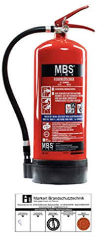 6l Schaum AB Feuerlöscher inkl. Plakette 27A = 9LE Schaumlöscher mit Manometer