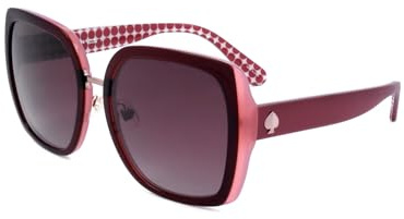 Kate Spade Kimber/g/s C9A/3X RED Sunglasses Women's Acetate, Standard, 56