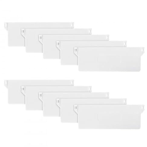 10 Pezzi Pesi di Tende Verticali, 127mm/5 Pollici Accessori Verticali Ciechi Lamelle Tende Lamelle Verticali Bianco, Stecche Doghe Dei Pesi Inferiori, Ricambio Lamelle per Accessori Tende Verticali
