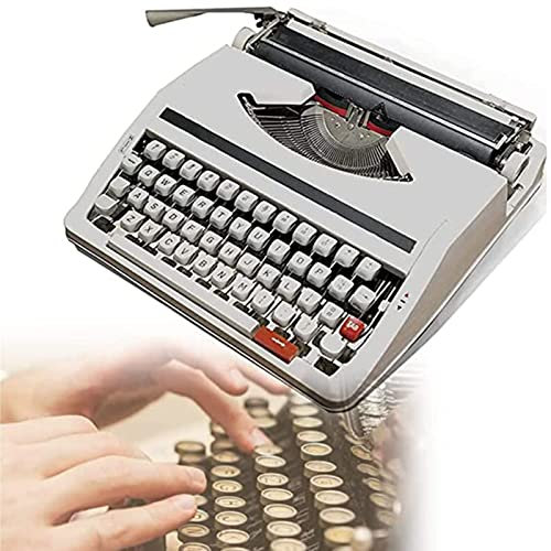 Machinery Schreibmaschine, altmodische manuelle Schreibmaschine, Klassische Nostalgie, tragbare Retro-manuelle Schreibmaschine, für Notizen oder Briefe oder kreatives Schreiben, Liter