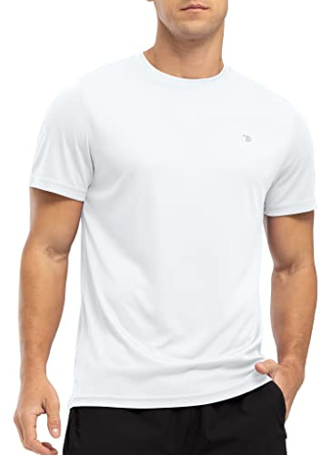 YSENTO Herren Rashguard Schwimmshirt UV Shirt Schnelltrocknend Kurzarm Sommer Sonnenschutz Wasser Shirts
