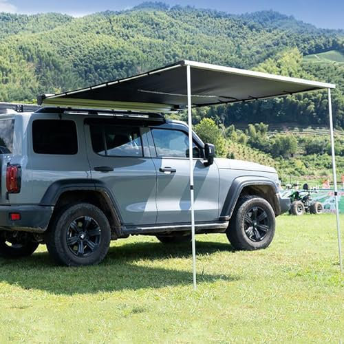 Auto Markise Camping Auto Vorzelt auf dem Dach, Ausziehbarer Zeltunterstand, 420D Oxford Stoff, wasserdichte Fahrzeugmarkise, Überland Camping, für Outdoor Aktivitäten (Size : 200x300cm/6.6x9.8ft)