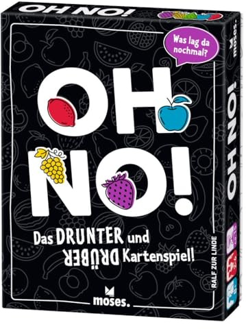 moses. Oh no! verrücktes Mau-Mau für lustige Spieleabende, rasantes Kartenspiel für die ganze Familie, kompaktes Reisespiel ab 8 Jahren für 2-6 Spieler, White
