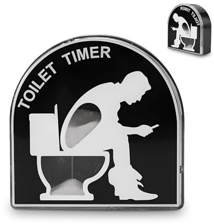 Sanduhr-Timer für die Toilette - 5-Minuten-Zahnputz-Timer für Kinder - Kreatives, witziges Geschenk für Ehemänner und Väter