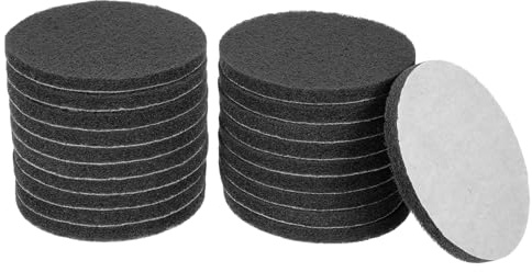 sourcing map 20 spugne abrasive a grana 800, 12,7 cm, per trapano elettrico a cerchio e ad anello, per la pulizia della cucina domestica, colore grigio