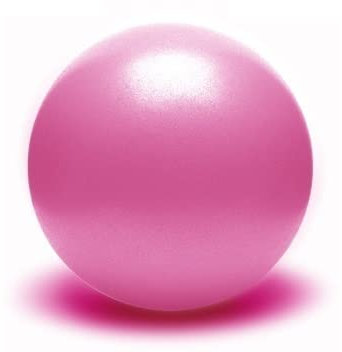 Yoga Ball 25cm Mini Yoga Ball Physikalischer Fitness Ball for Fitnessgerät Übung Balance Ball Home Trainer Balance Pods FITNESSSTUDIO Yoga Pilates Yoga-Ball(Pink)