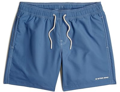 G-STAR Herr tjocka solida simshorts badbyxor, Blå (Dutch Blue D26202-a505-g989), S