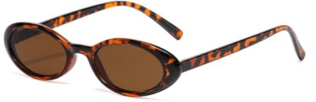 YAMEIZE Rétro Petit Ovale Lunettes de soleil pour - Femmes Hommes Lunettes Ovales Classiques Vintage Outdoor