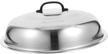 ABOOFAN Wokdeckel Edelstahl 42cm Erhöhter Kochtopfdeckel Universaldeckel Für Pfannen Und Töpfe Mit Dicker Kuppelform Fettspritzschutz Für Küche