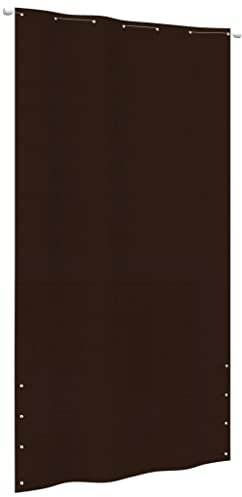 LLEZKBR Balkonsichtschutz braun 140x240cm Oxford Stoff