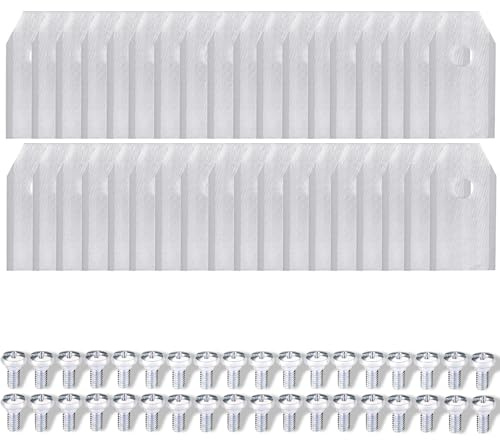 Lyreh 36pcs Lames de Rechange pour Segway Navimow Tondeuses Robotisées i105N/i108N/i110N/H500N/H800N/H1500N/H3000N, Lame de Rechange pour Tondeuse à Gazon en Acier Inoxydable avec Vis