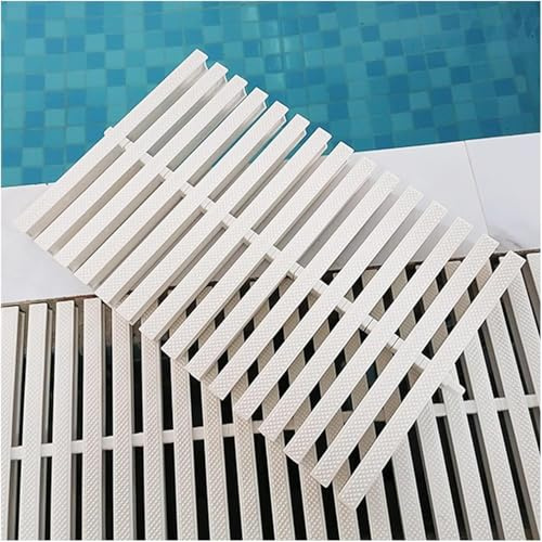 Rejilla antideslizante para piscina, cubierta de drenaje de plástico anticorrosión, rejilla de canal de tres agujeros para drenaje de carretera y piscina