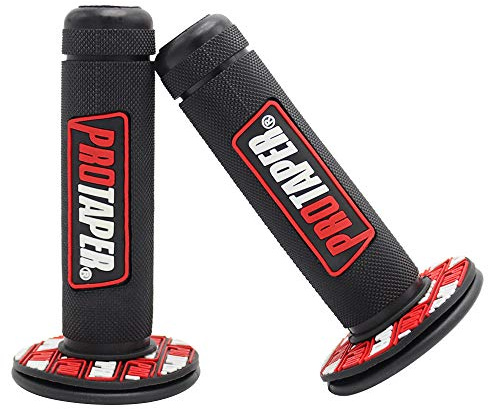 Poignées de Guidon de Moto antidérapantes et Antichoc pour CRF EXC YZF 7/8 (Rouge)