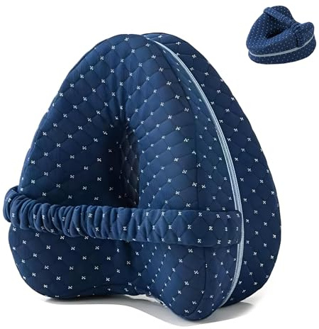 Alignment Pillow For Back Pain, Alignment Pillow For Sciatica With Adjustable Straps Knee Sleeping On Side Support, Side Sleepers Hip With Adjust Leg Force (Dark Blue)