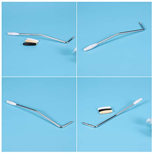 Didiseaon 3 Brazo de Trémolo de Puente Simple Barra de Vibrato Metálica de 5 MM con Tapones Incluidos Adecuado para Ajuste Preciso de Efectos de Trémolo