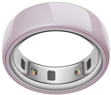 Oura Ring 4 Ceramic – Petal – Größe 7 – Smart Ring – Bestimme Deine Größe vor dem Kauf | Schlaf, Aktivität, Frauengesundheit, KI-Berater, bis zu 8 Tage Akkulaufzeit, Größe vor dem Kauf, Android & iOS kompatibel