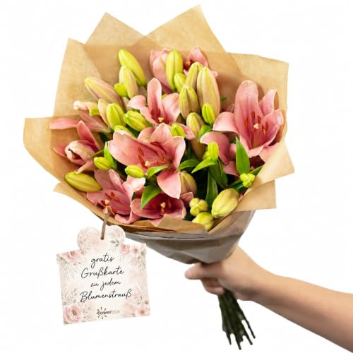 Blumenstrauß 'Lily Grace' - Größe L - Stiellänge ca. 50 cm - Strauß frischer Blumen