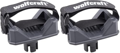 wolfcraft Hose Holder for Vacuum Cleaner - 6891000 - for dust-Free Working on All Tables with 20 mm bore Holes (Pack of 2)