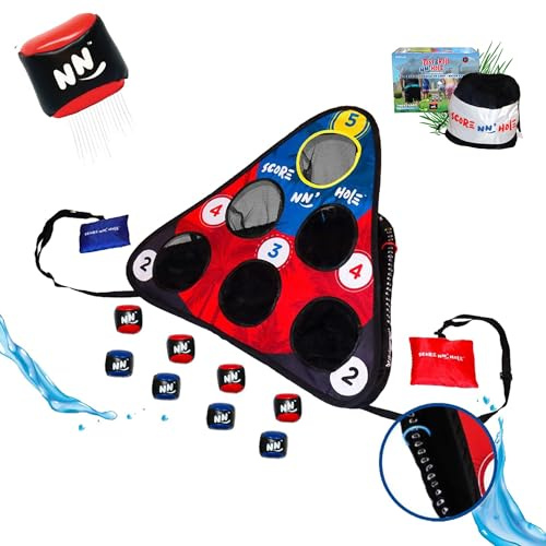 TOSS & ROLL NN' Hole Starter Set - Werfen und Rollen Cornhole on Land + Wasser Cornhole