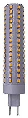 KJXP, Paket om 10, LED majslampa G8.5 15W AC100~277V 144-2835SMD PC+aluminiumlampa