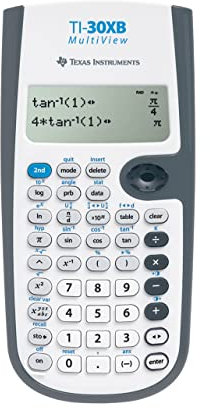 Texas Instruments TI-30XB Mulitview Wissenschaftlicher Taschenrechner, Grau, Weiß