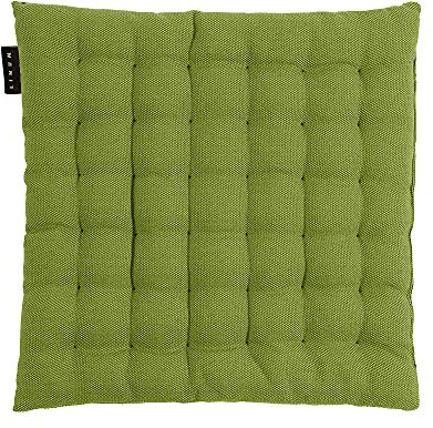LINUM Pepper Elegantes Sitzkissen für Indoor und Outdoor 40x40 cm, 100% Baumwolle, Waschbar, Moosgrün