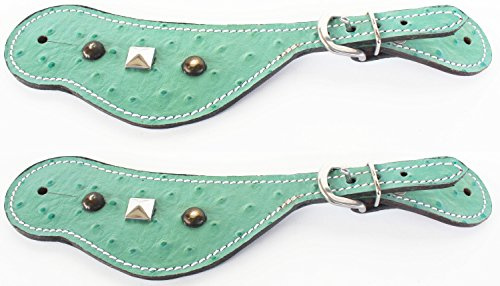 CHALLENGER Horse Western Riding Cowboy Boots Leather Spur Straps Tack 7444