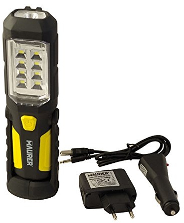 Linterna Led Recargable 8 Led Mas 1 Led Frontal (250 Lumenes)